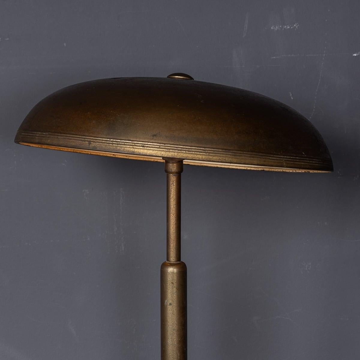 Mid 20thC Bronze Adjustable Table Lamp Attributed To Giovanni Michelucci c.1945 For Sale 1