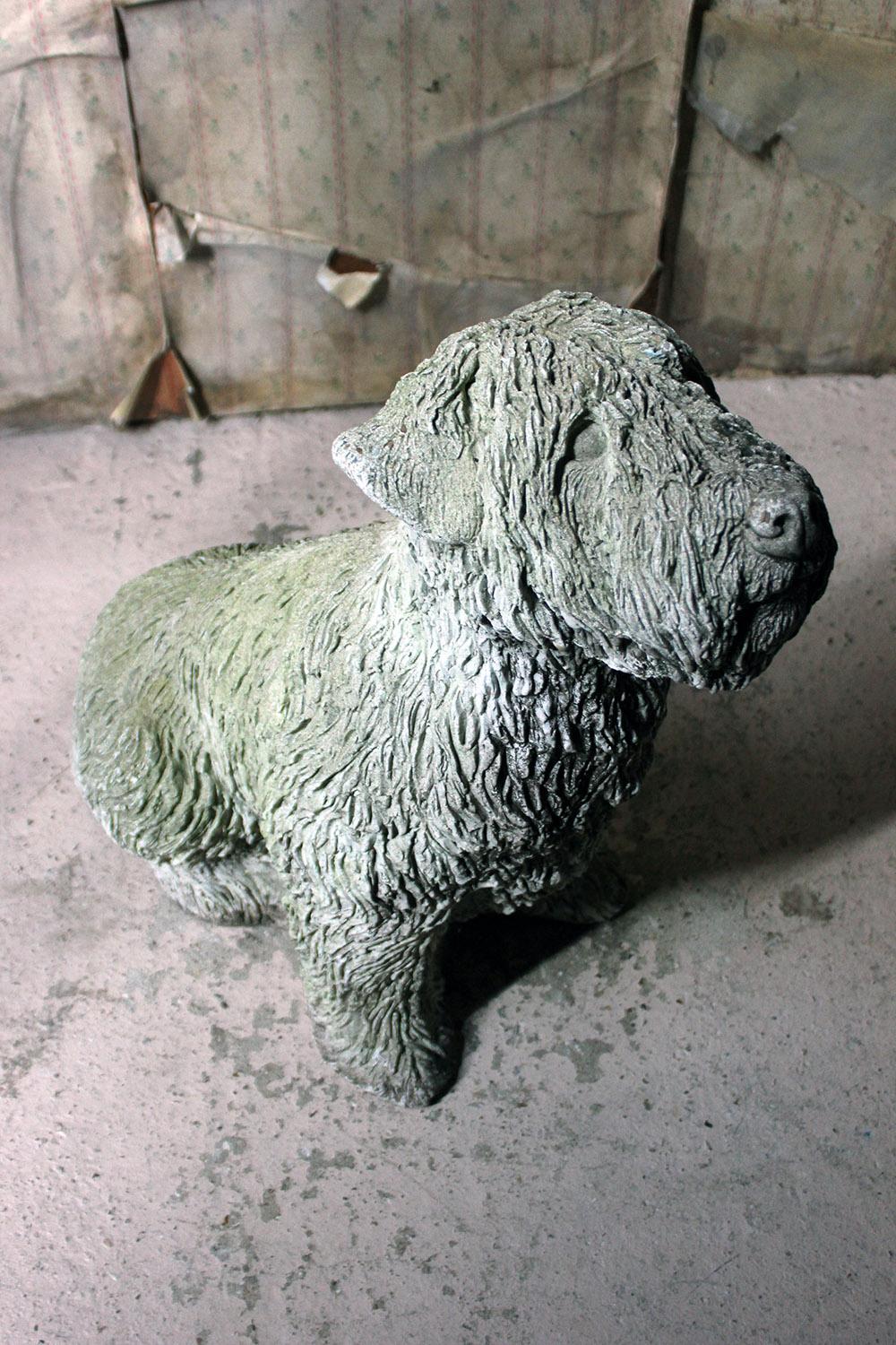 Mid-20th Century Cast Composition Stone Wheaten Terrier 7