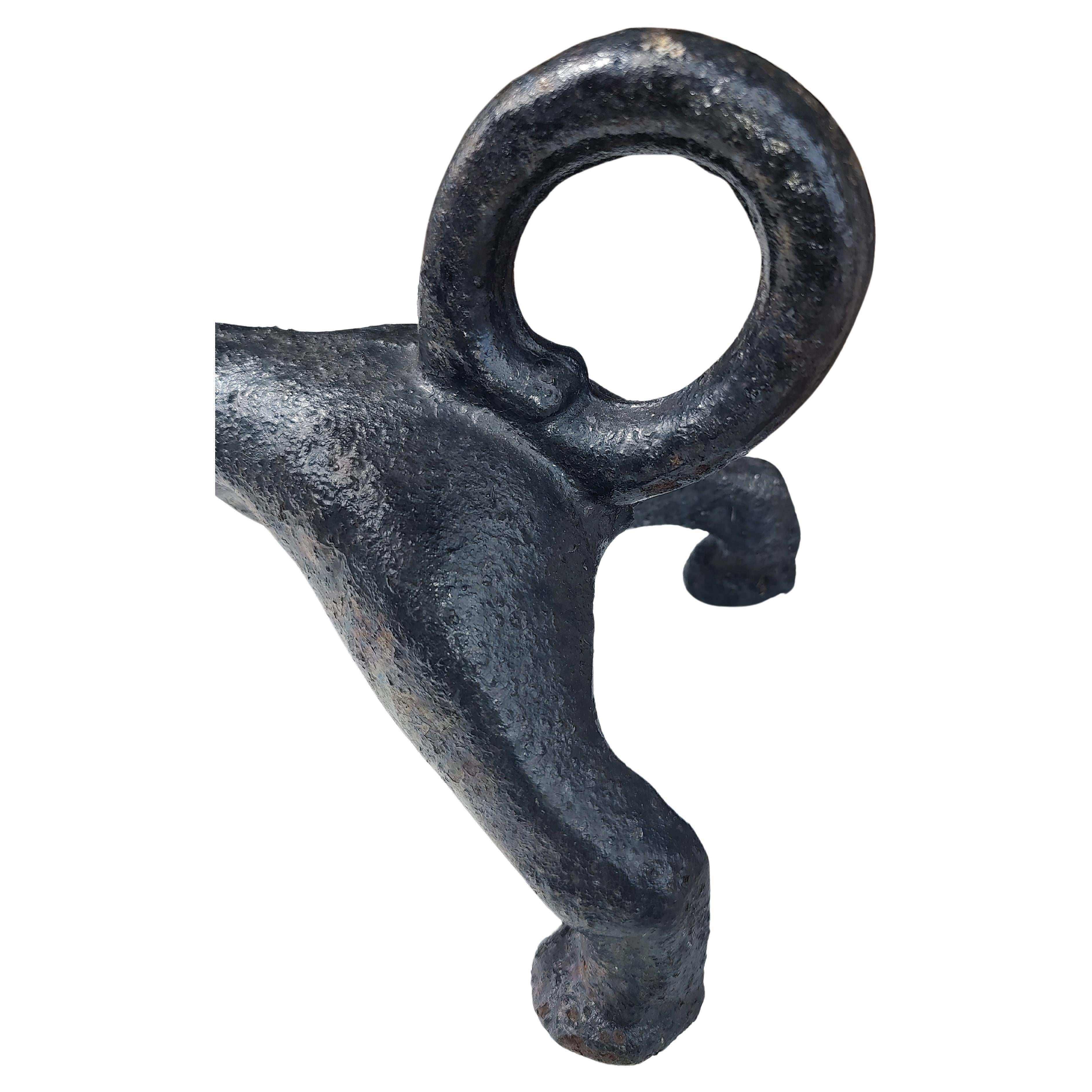 Mid-20th Century Mid 20thc Cast Iron Smiling Daschound Boot Scraper
