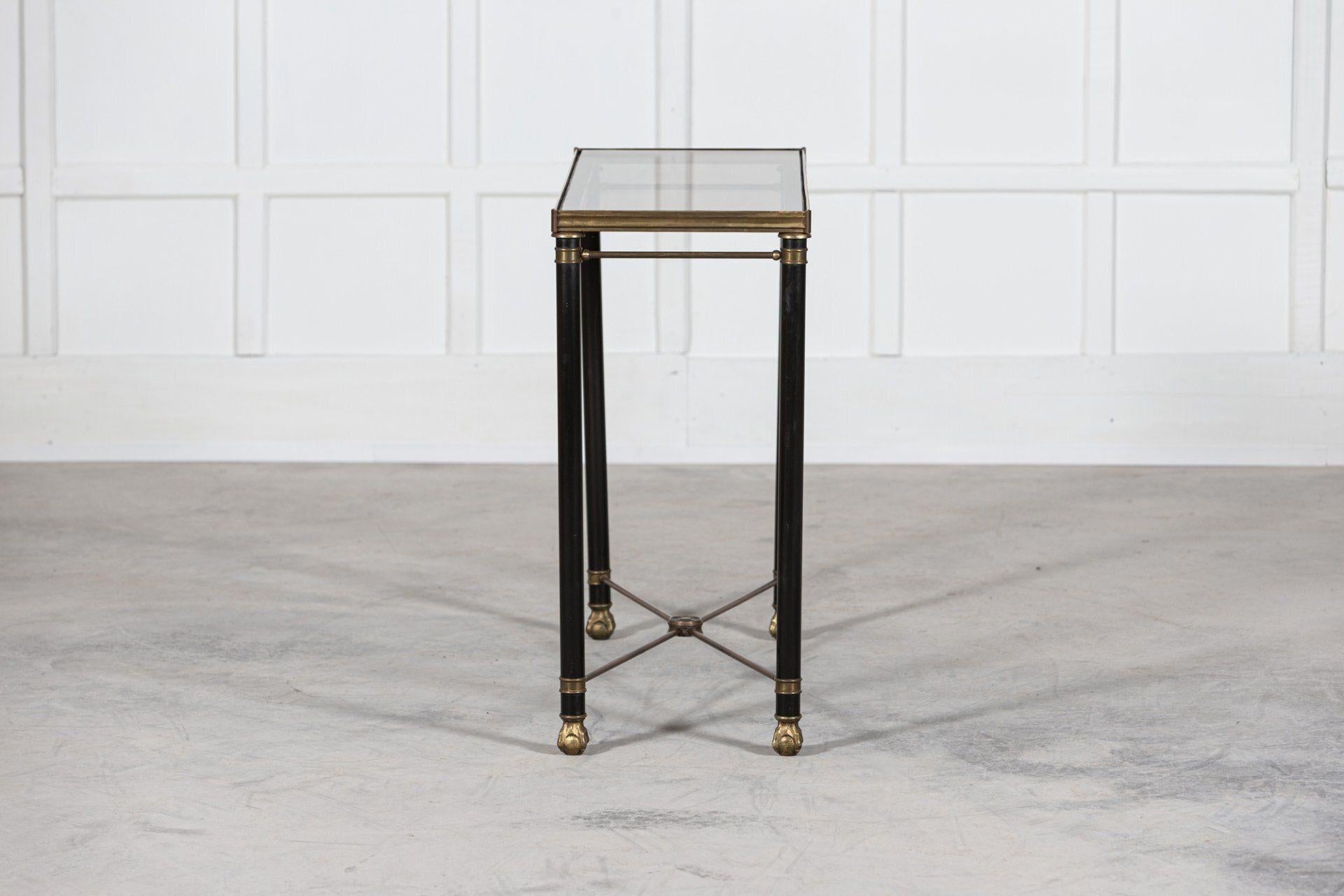 Metal Mid 20th C, French Empire Style Console Table For Sale