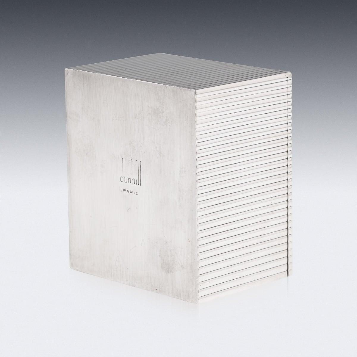 Plata maciza francesa de mediados del siglo XX y oro de 18 quilates, caja de nácar, Dunhill c.1950 en venta 4