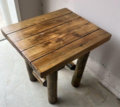 Mid 20thc Hickory Side Table