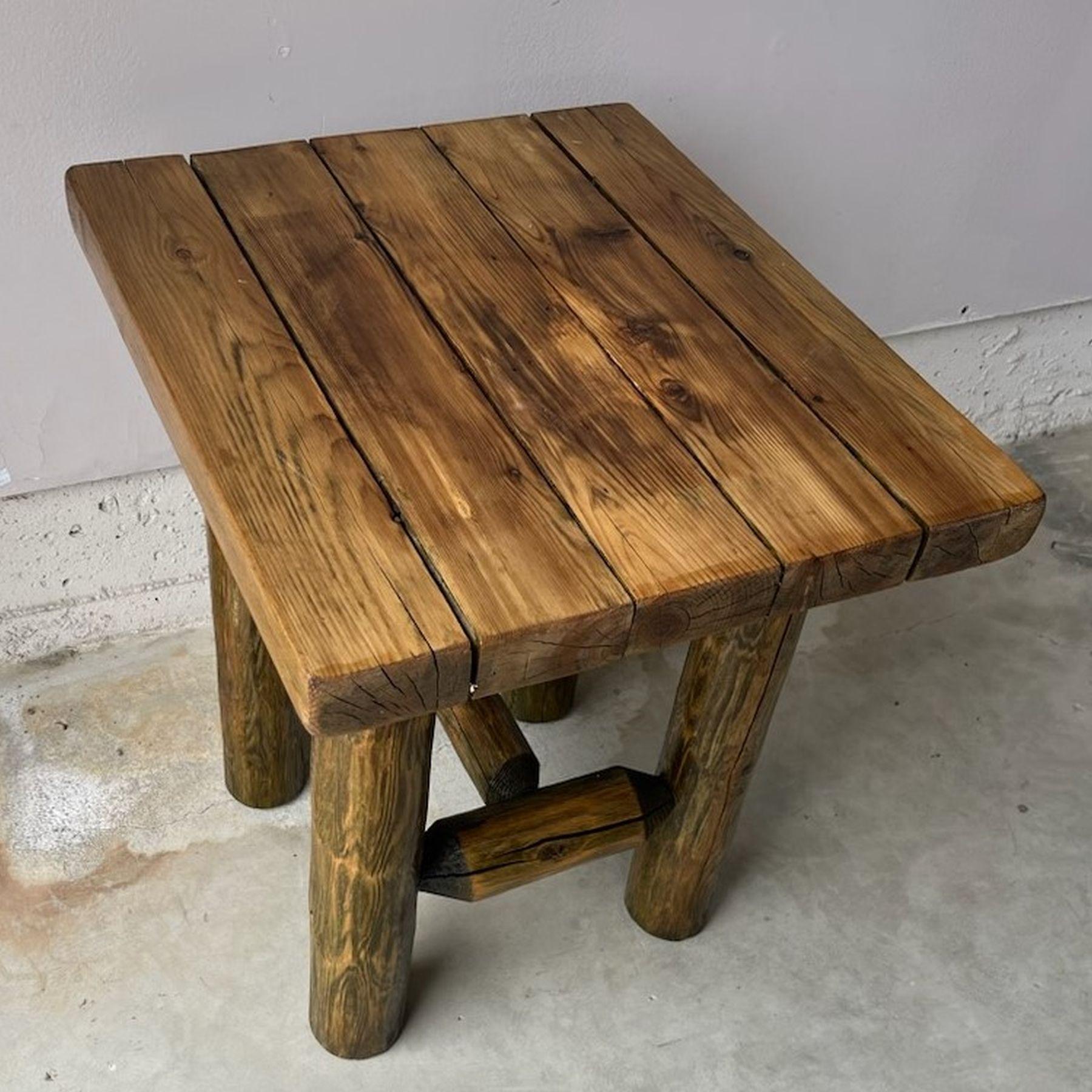 Américain Table d'appoint en hickory du milieu du 20e siècle en vente