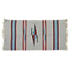 Mid 20thc Mexican Wool Serape Rug