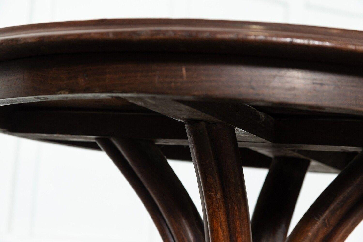 Mid 20thC Michael Thonet Mahogany Top Bistro Table For Sale 6