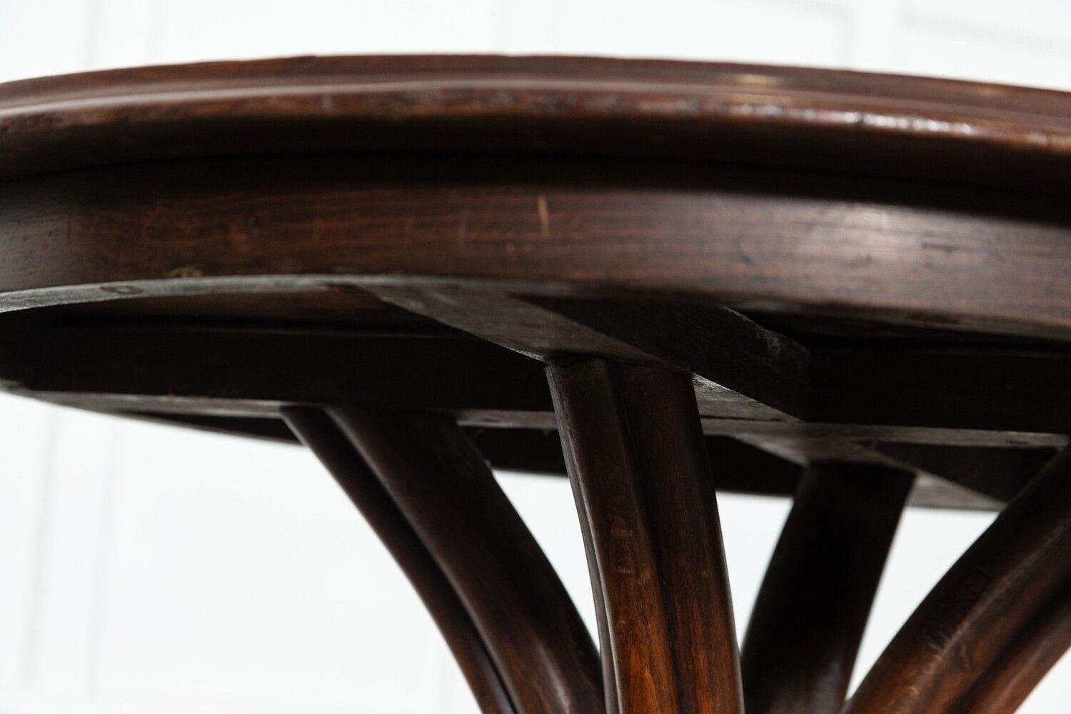 Mid 20thC Michael Thonet Mahogany Top Bistro Table 6