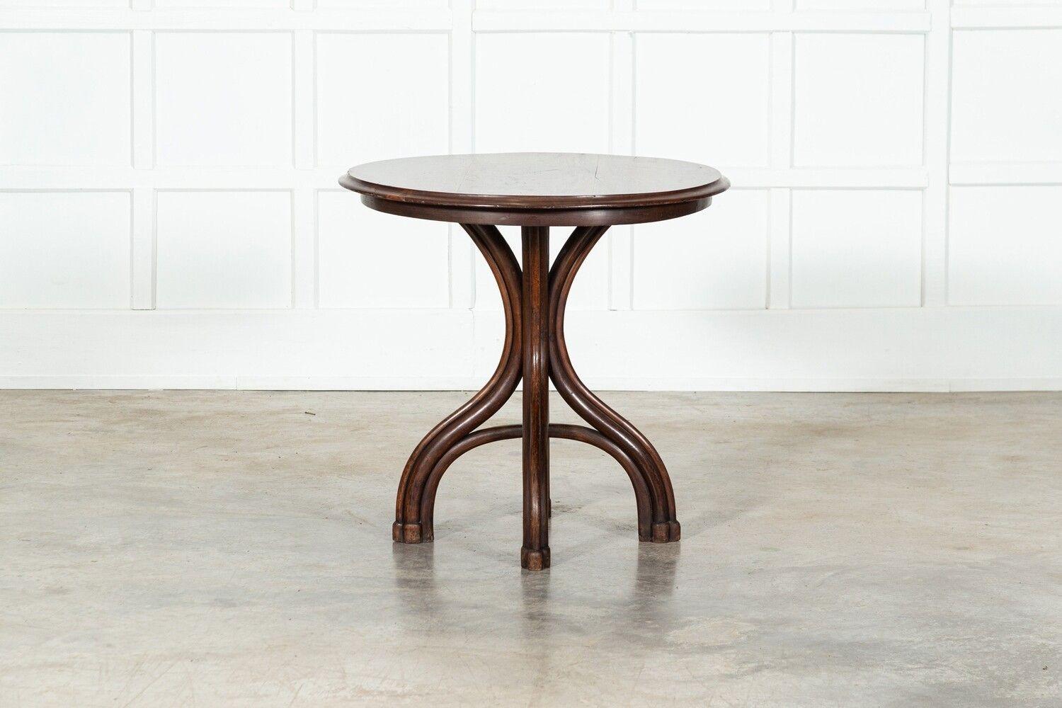Mid 20thC Michael Thonet Mahogany Top Bistro Table For Sale 7