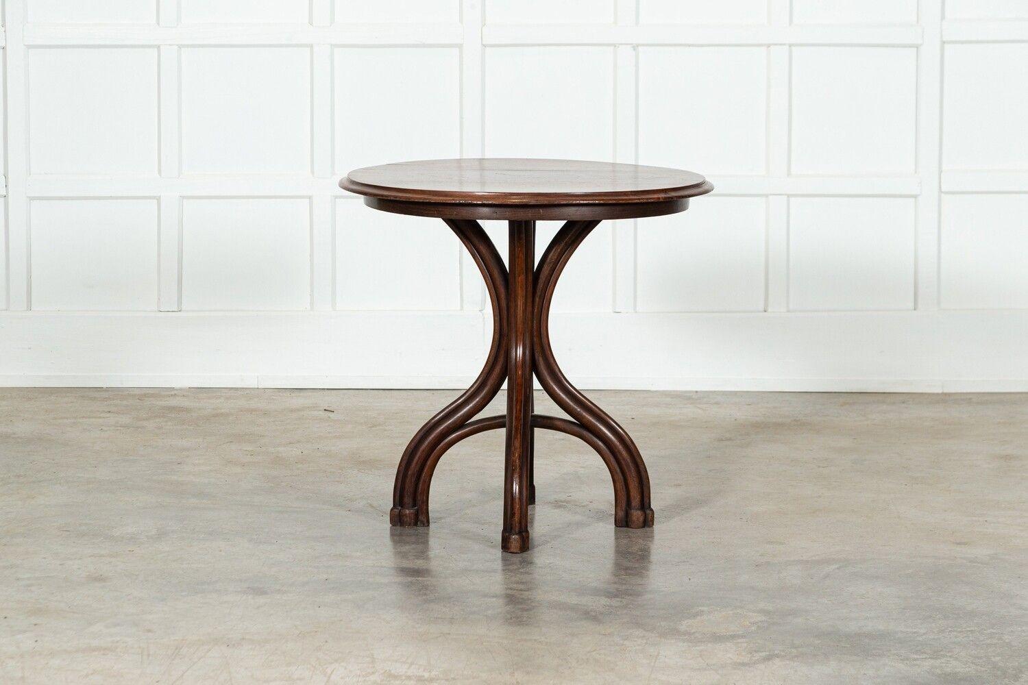 Mid 20thC Michael Thonet Mahogany Top Bistro Table For Sale 10