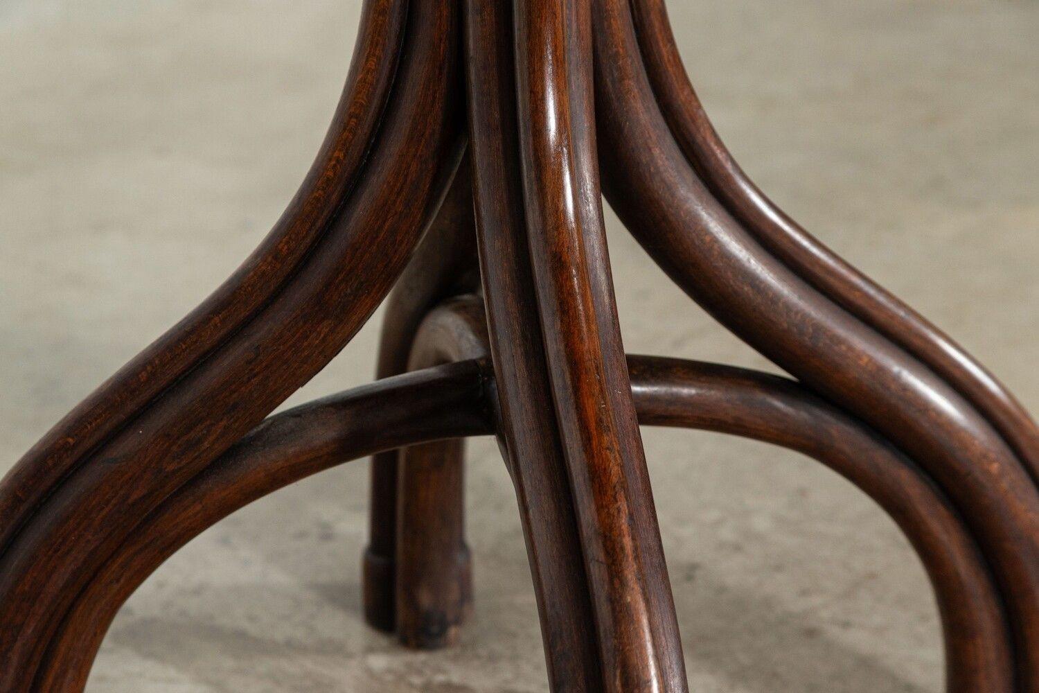 Mid 20thC Michael Thonet Mahogany Top Bistro Table For Sale 1