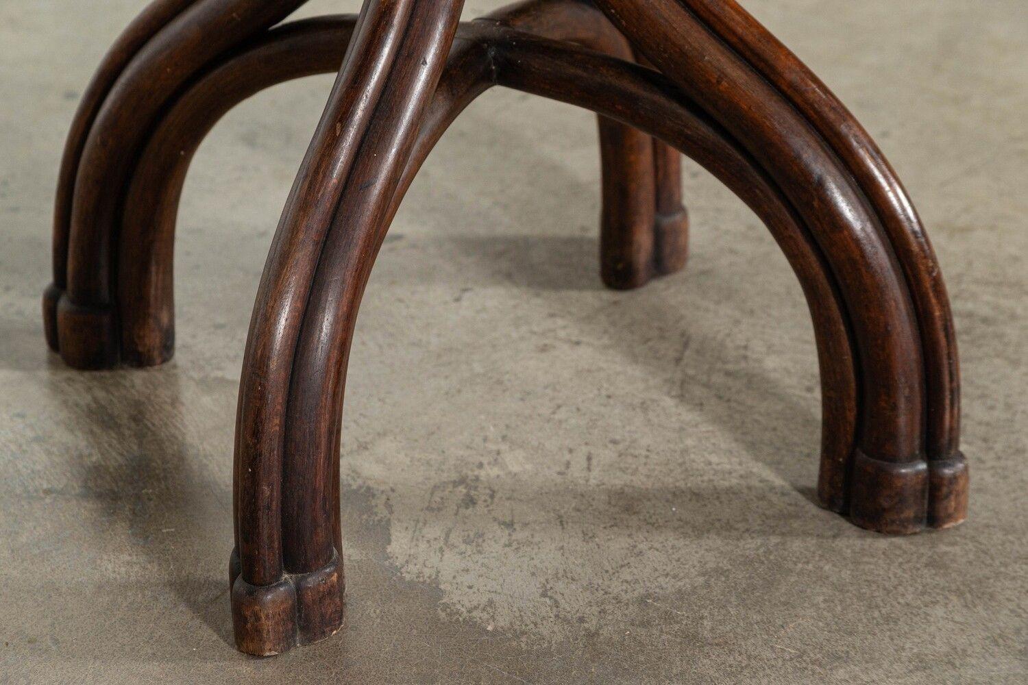 Mid 20thC Michael Thonet Mahogany Top Bistro Table For Sale 4