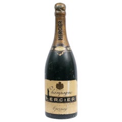 Plaster and Papier Mâché Oversized Advertising Mercier Champagne Bottle