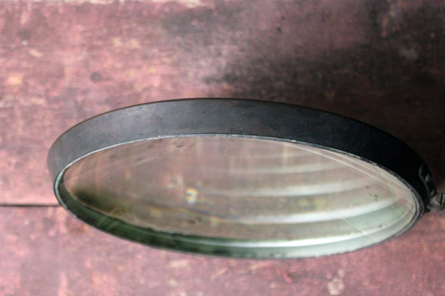 Mid-20th Century WWII Period Parabolic Concave Mirror, No.317 10