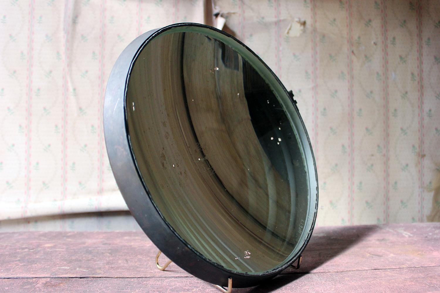 Mid-20th Century WWII Period Parabolic Concave Mirror, No.317 4