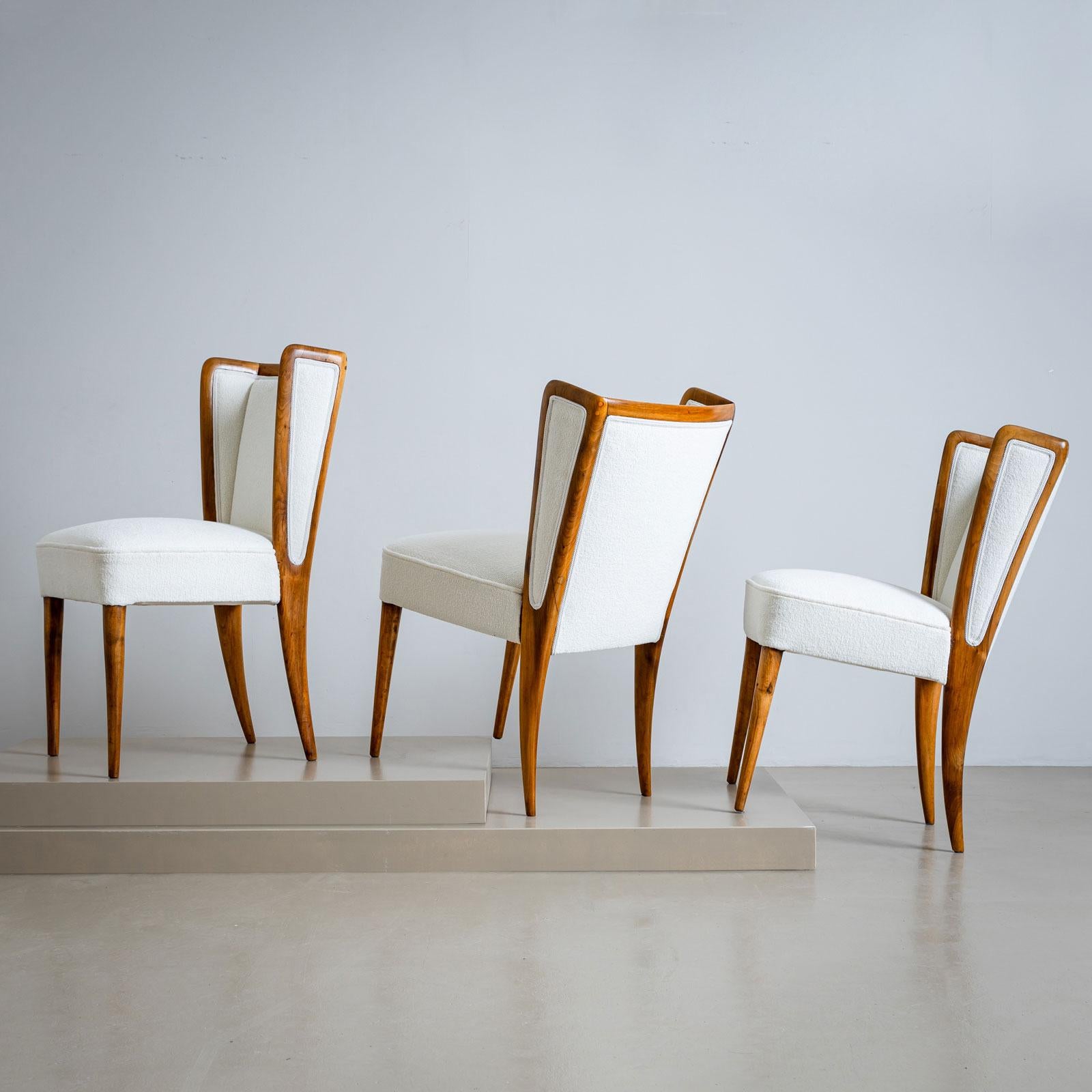 Poli Ensemble de six chaises d'appoint du milieu du 20e siècle, Italie en vente