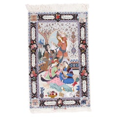 Mid-20thCentury Tabriz Pictorial Rug A Celebration of Love Poetry
Courtly Life