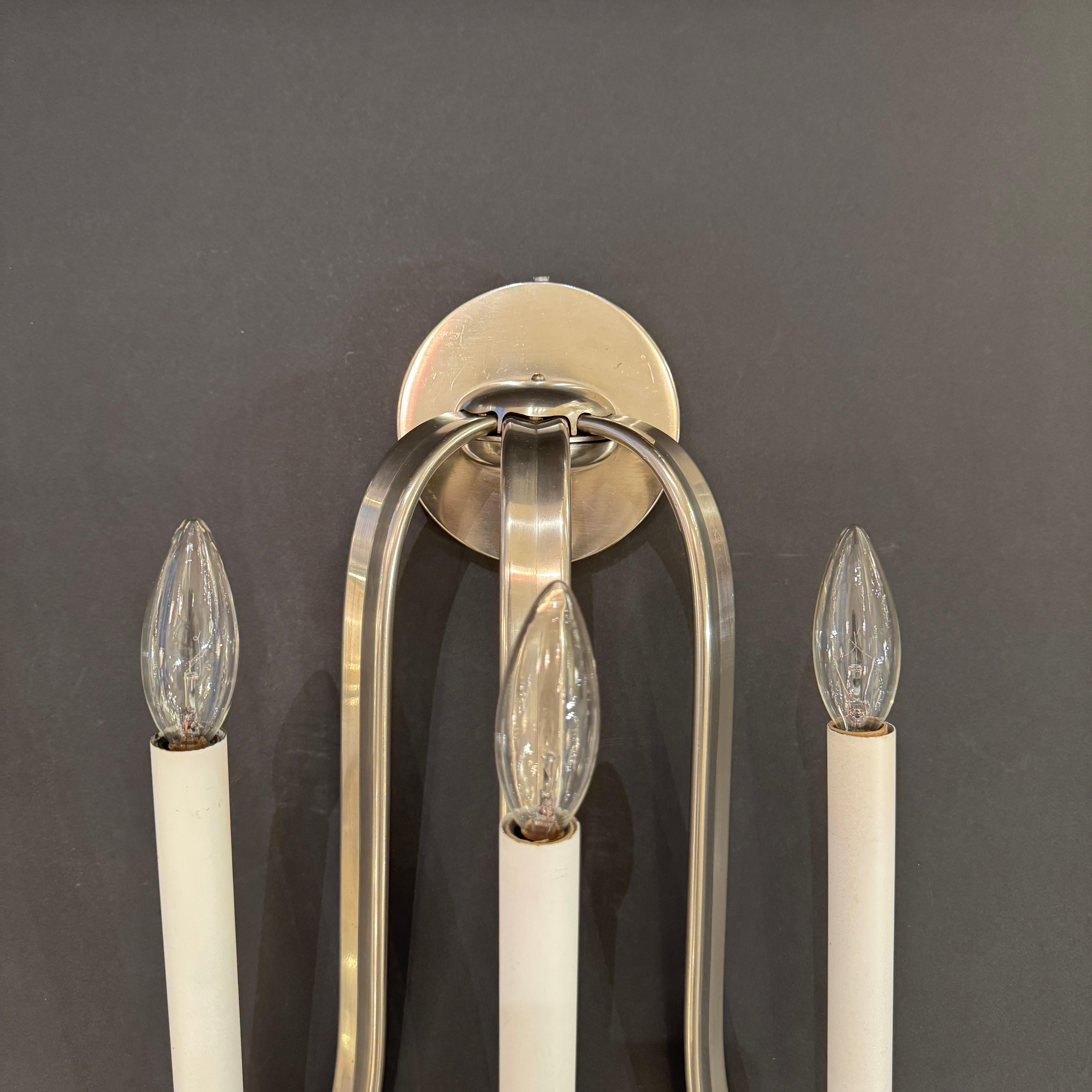 Mid-20th Century Pair Art Deco Period Sconces Germany For Sale 1