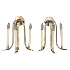 Mid-20th Century Pair Art Deco Period Sconces Germany