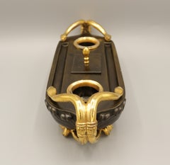 Mid-A 19th Century French Bronze and Ormolu Boat-Shaped Pentray