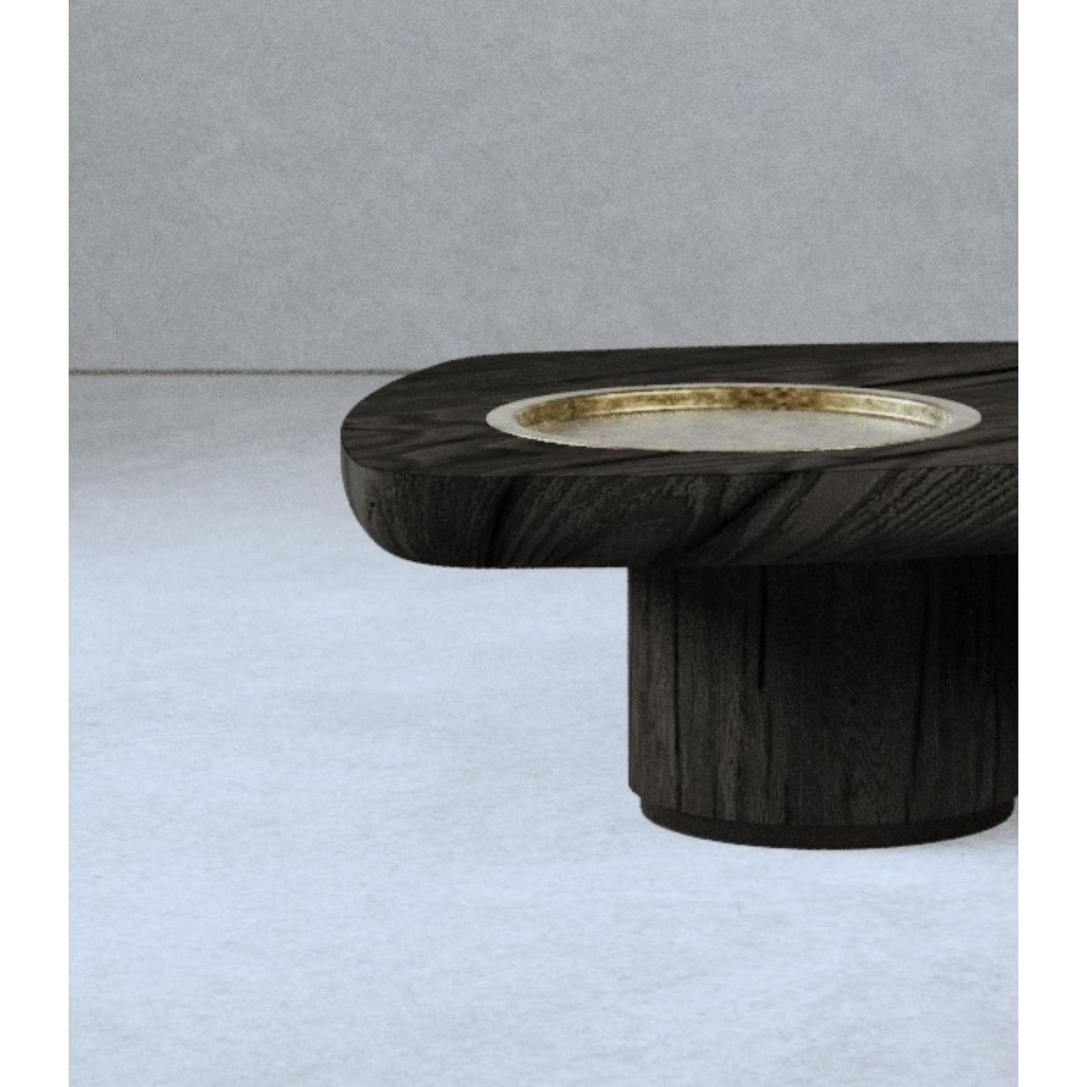 Post-Modern Mid Blackbird Wood Coffee Table by Gio Pagani For Sale