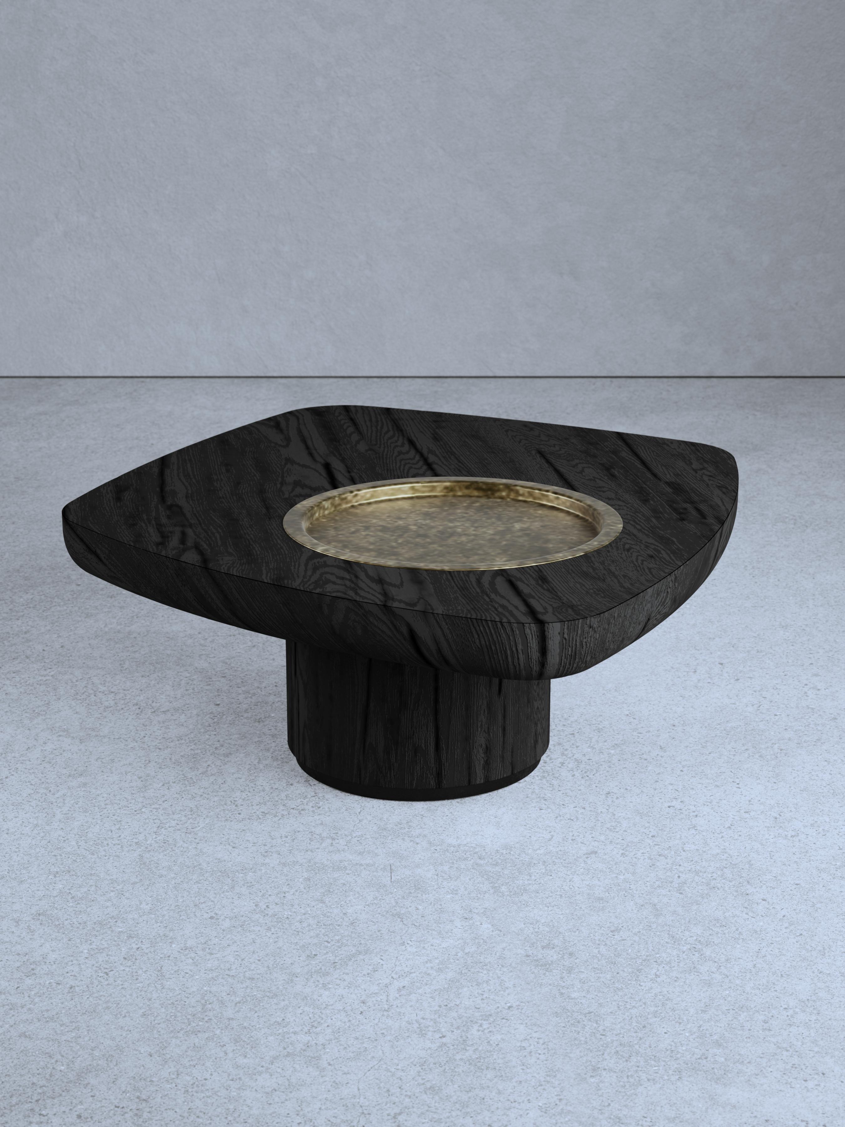 Contemporary Mid Blackbird Wood Coffee Table by Gio Pagani For Sale