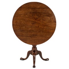 George II–III Mahogany Tripod Supper Table c.1760, Birdcage Action, Mid c.18th
