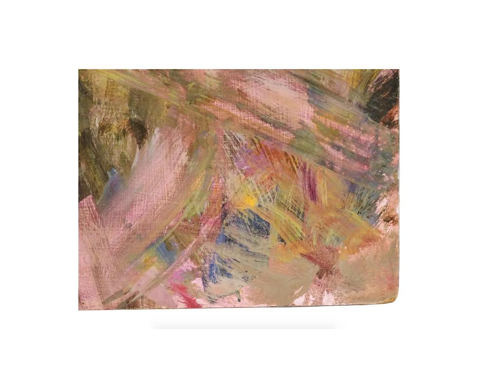 Mid Cen Abstract Oil Painting By Frank Montgomery For Sale at 1stDibs