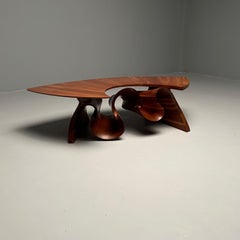 Peter Michael Adams, Mid-Century, Sculptural Coffee Table, Walnut, USA, 1970s
