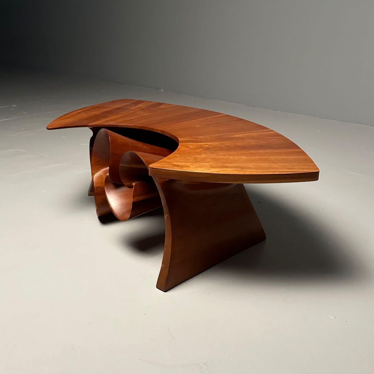 20th Century Peter Michael Adams, Mid-Century, Sculptural Coffee Table, Walnut, USA, 1970s For Sale