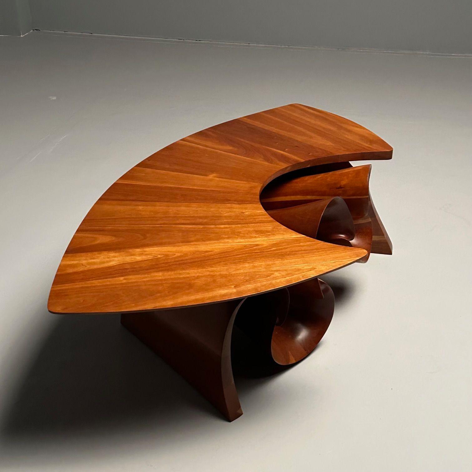 Peter Michael Adams, Mid-Century, Sculptural Coffee Table, Walnut, USA, 1970s For Sale 1