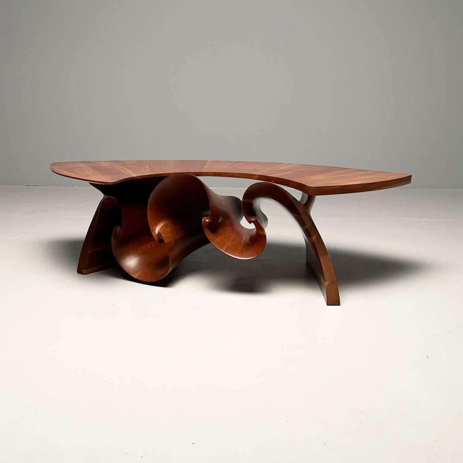 Peter Michael Adams, Mid-Century, Sculptural Coffee Table, Walnut, USA, 1970s For Sale 3