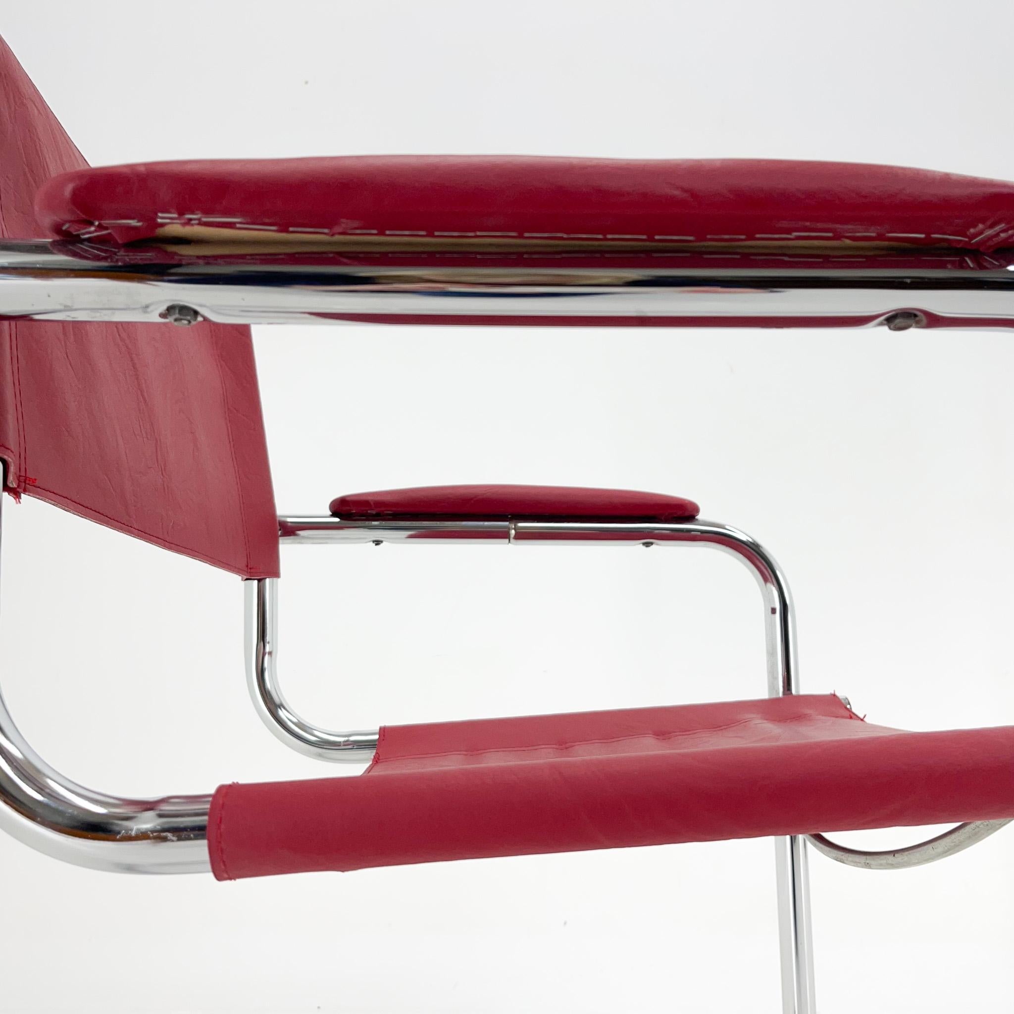 Mid-centrury Chrome   Tubular Chair, 1970's For Sale 3