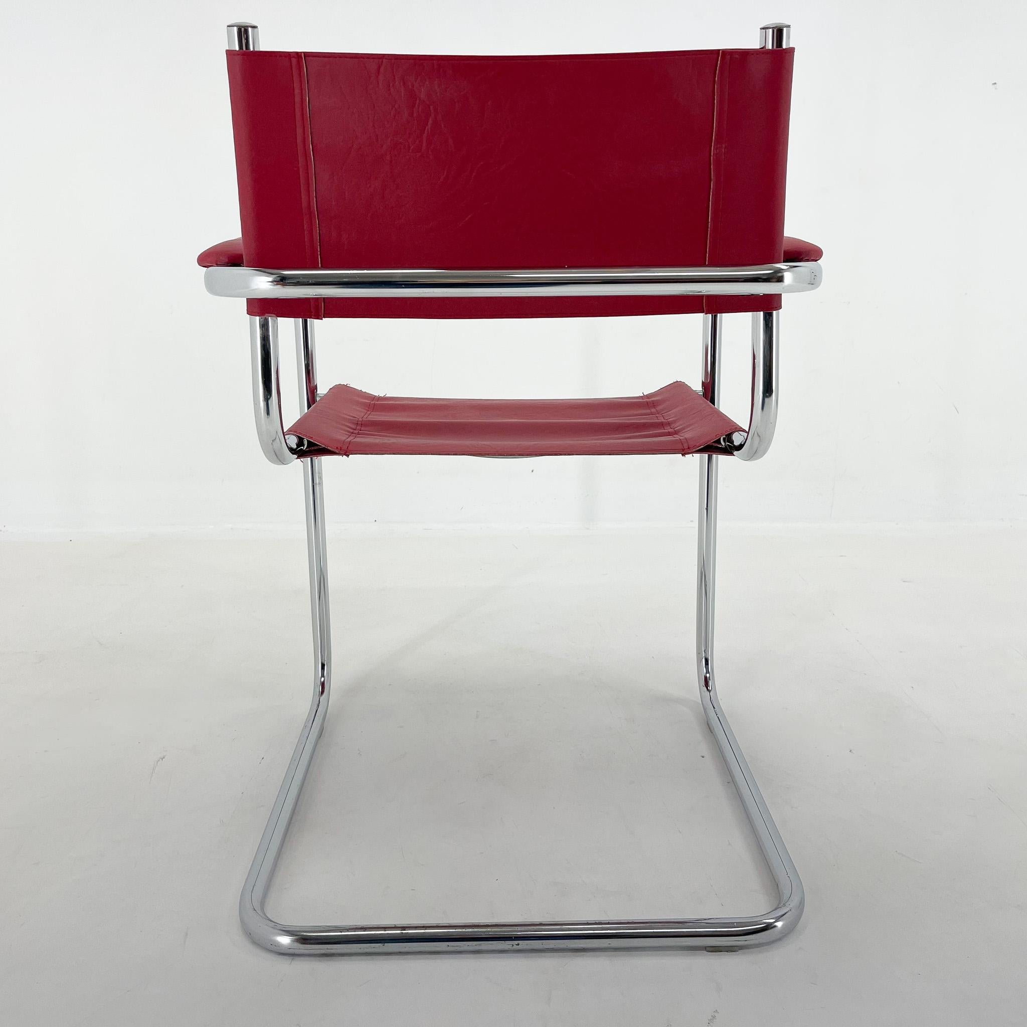 MidCentrury Chrome Tubular Chair, 1970's For Sale at 1stDibs