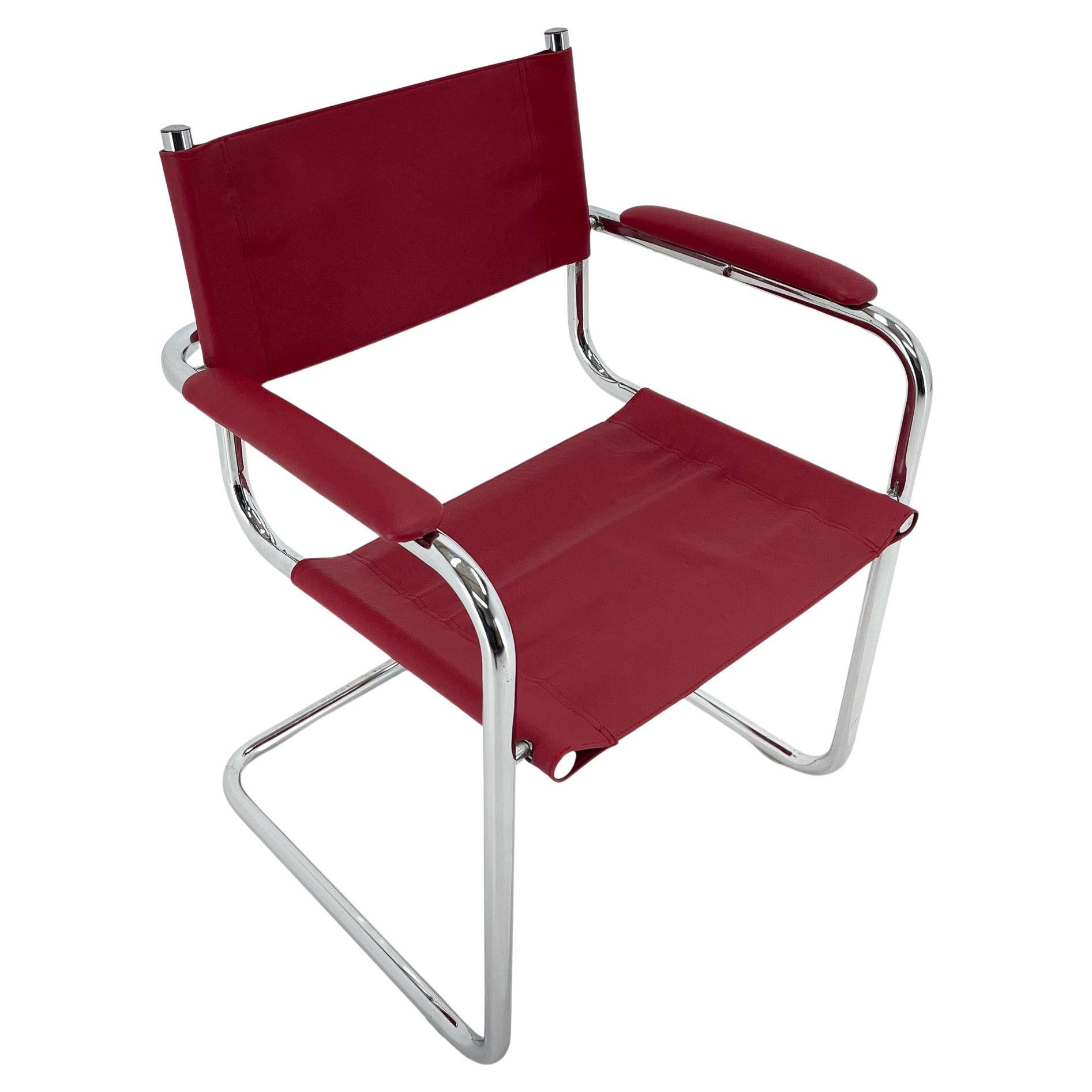 MidCentrury Chrome Tubular Chair, 1970's For Sale at 1stDibs