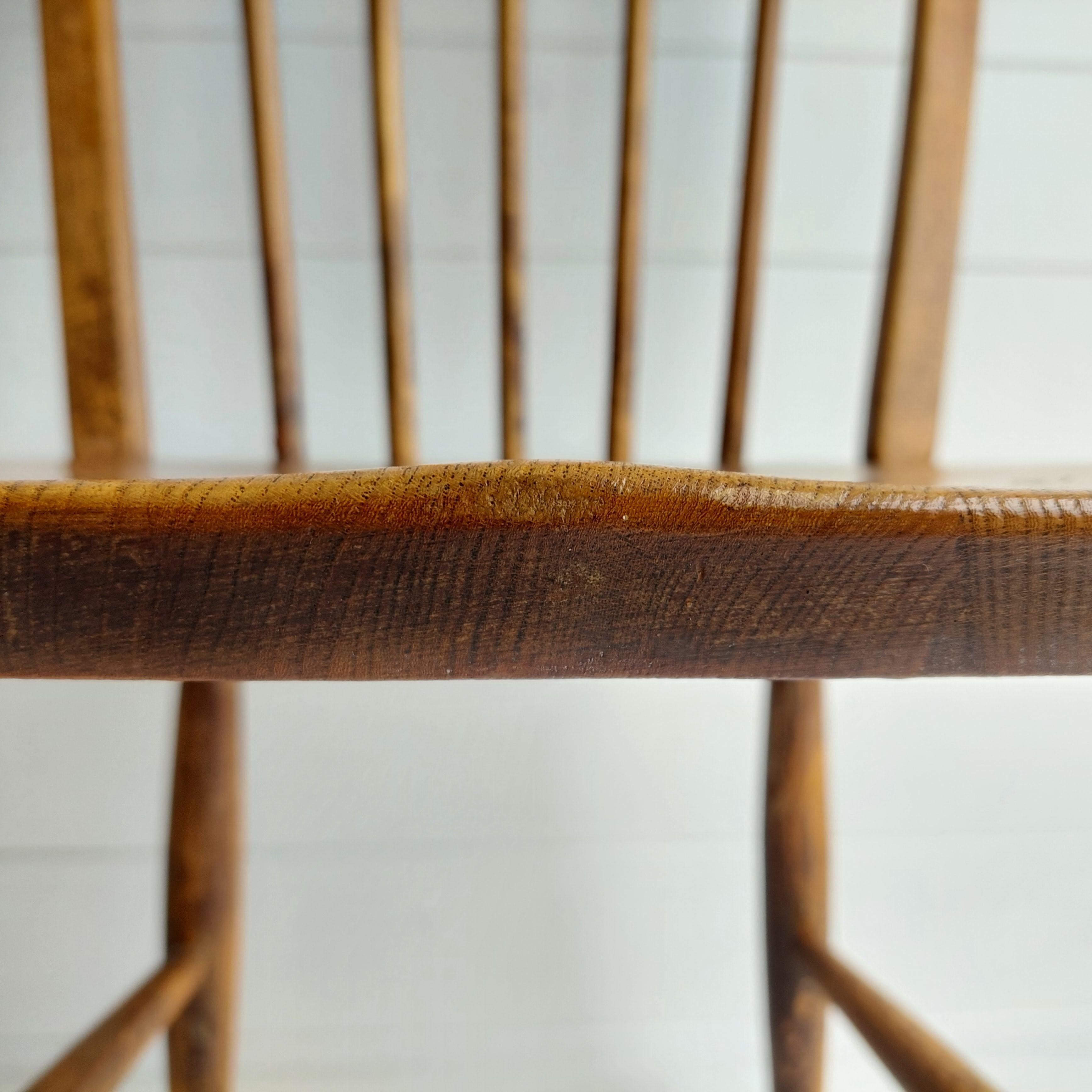 20th Century Midcentury Ercol Windsor Kitchen Chair 'Model No. 4a or No. 100', 50s