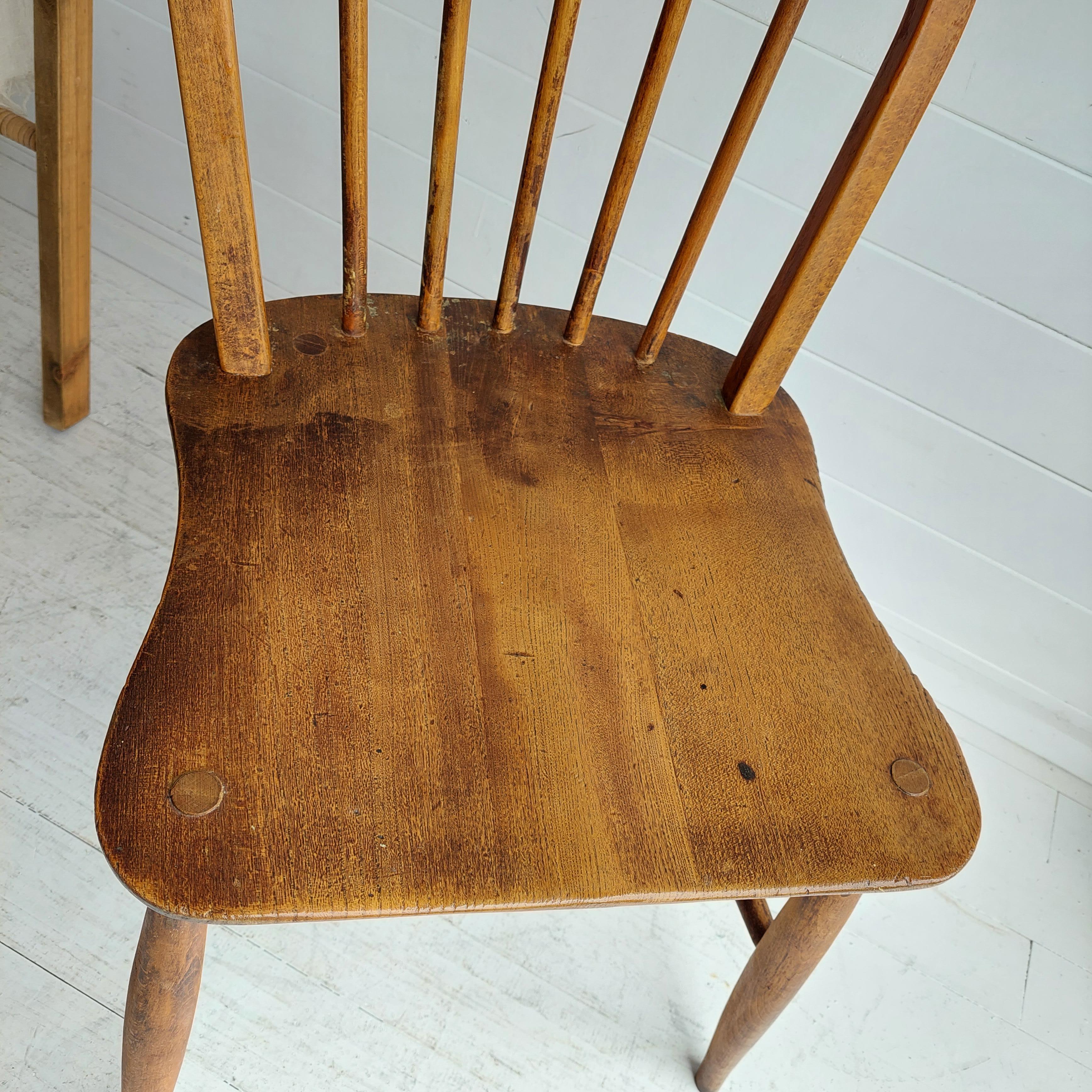 Midcentury Ercol Windsor Kitchen Chair 'Model No. 4a or No. 100', 50s 2