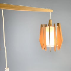 Midcentury Wooden Wall Lamp by Drevo Humpolec, Czechoslovakia, 1960s