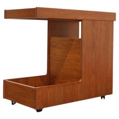 Mid Centruy Modern Vintage Teak Barcart Drinks Trolley Danish Style