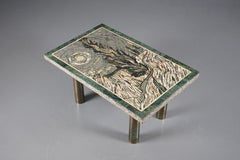 Tavolo moderno a mosaico Mid-Centry, anni '50