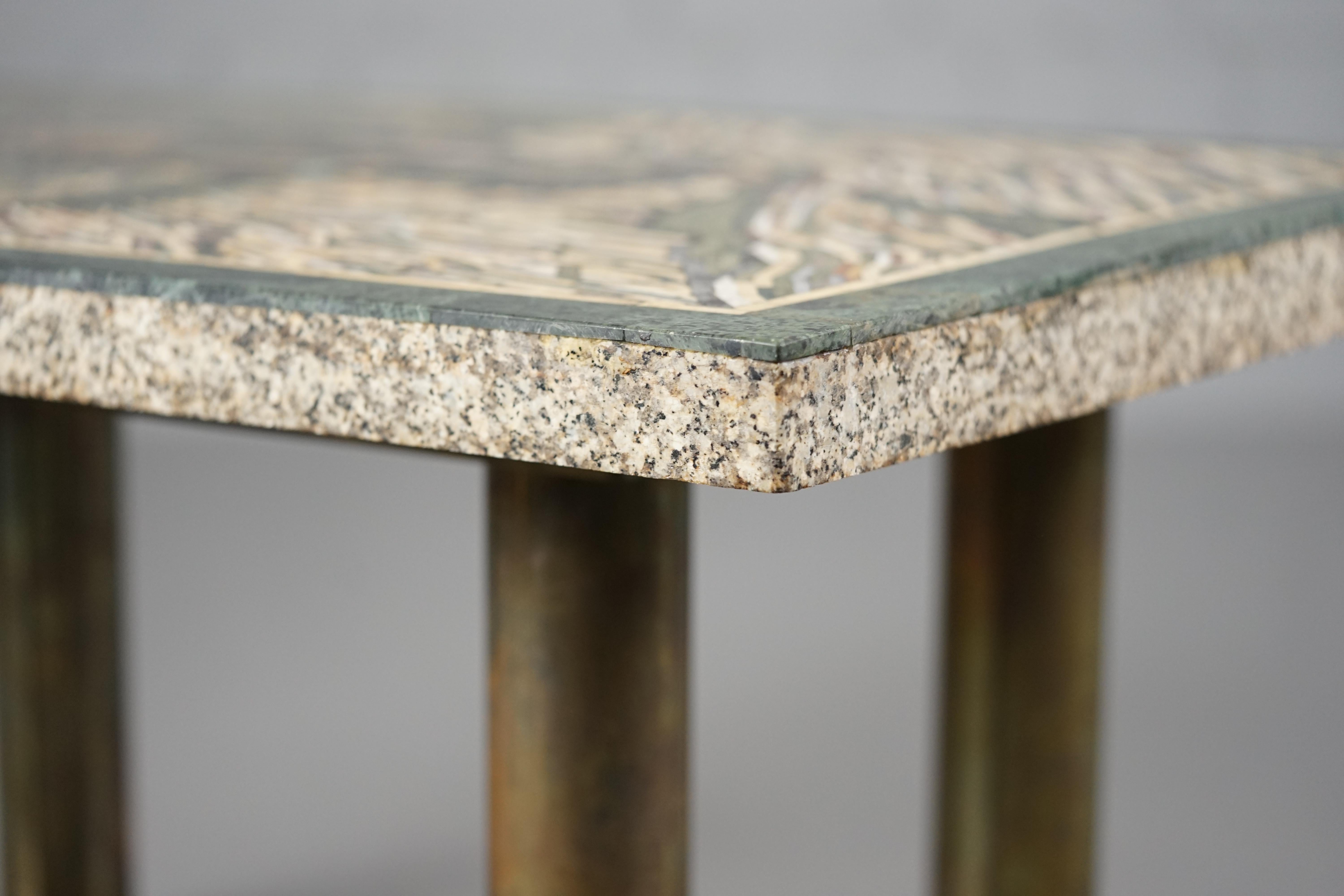 20th Century Mid-Centry Modern Mosaic Table, 1950s For Sale