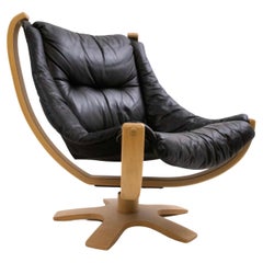 Mid-Centry Modern  drehbarer lounge-sessel von svend skipper für Skippers Møbler