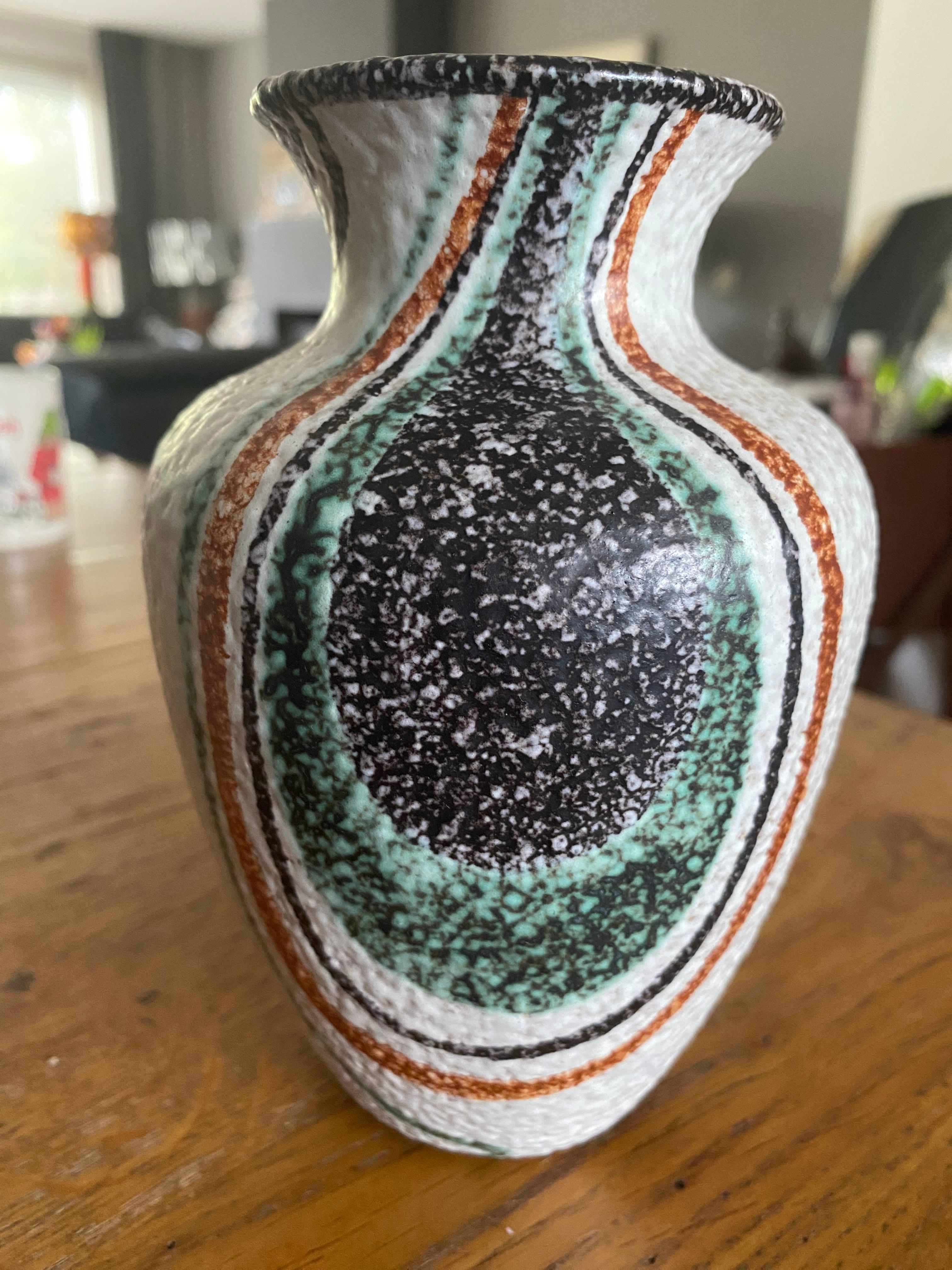 Allemand Vase moderne du milieu du siècle dernier de Ruscha, Allemagne en vente