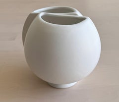 Mid-Centry Modern Wilhelm Kåge Surrea Vase With Carrara Glaze, Sweden 1940s.