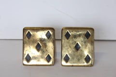 Midcentury "Five of Diamonds" Bookends by Ben Seibel