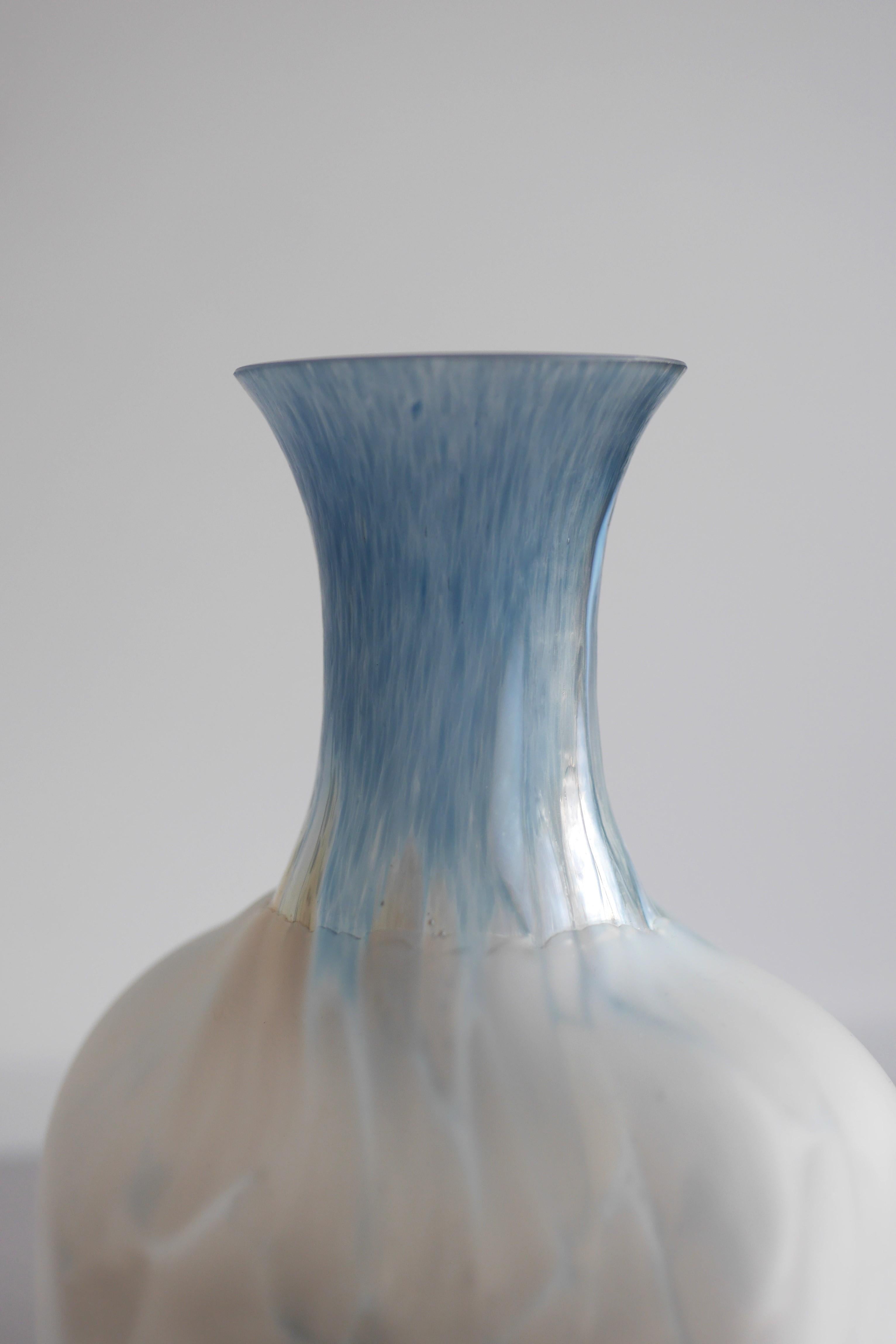 Swedish Mid-century modern glass vase design by Monica Backström for Kosta, Sweden For Sale