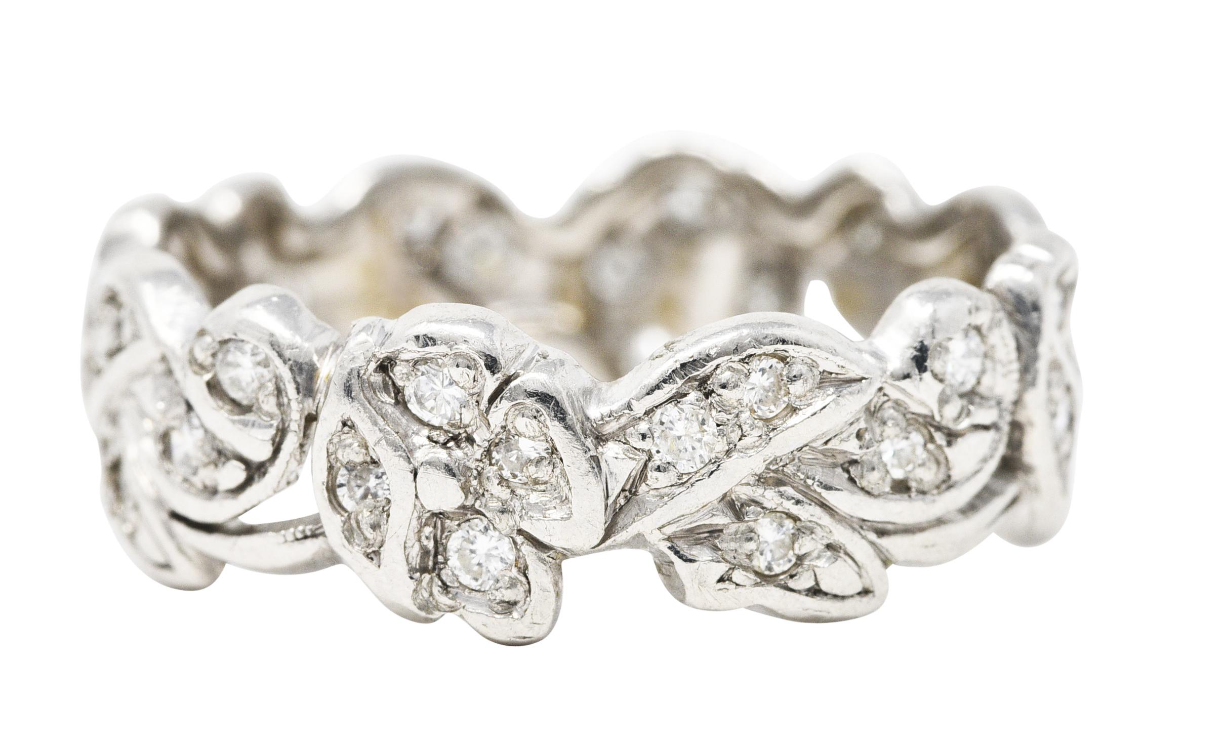 floral eternity ring