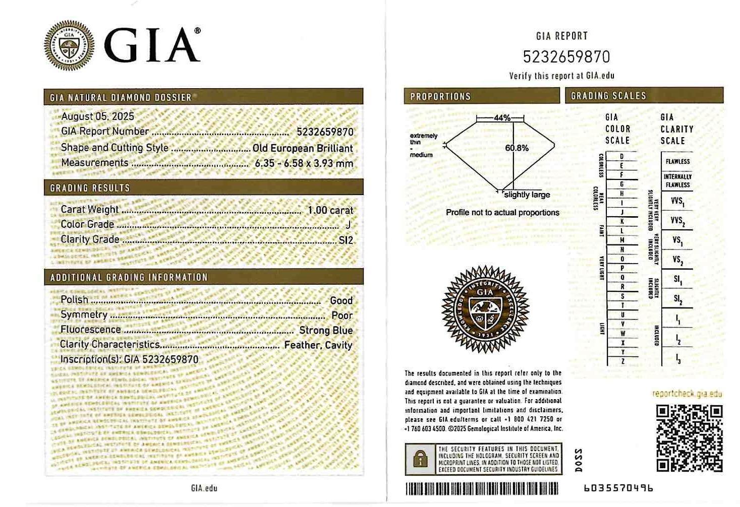 Anello di fidanzamento vintage in platino con diamante vecchio taglio europeo da 1,12 CTW di metà secolo in vendita 5