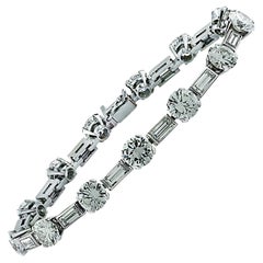 Mid-Century 12 Carat Diamond Bracelet