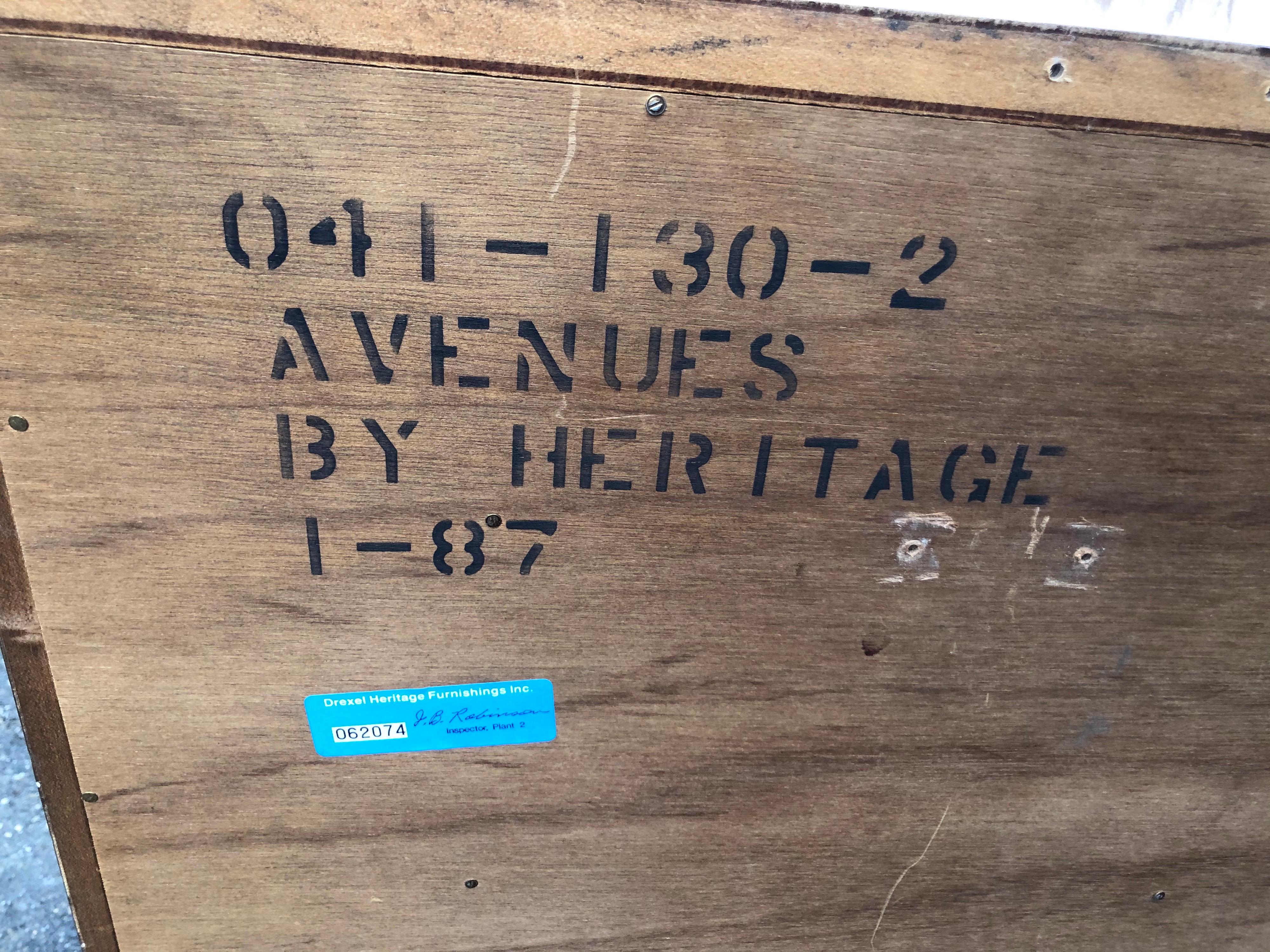 Mid Century Burlwood Drexel Heritage Dresser 13