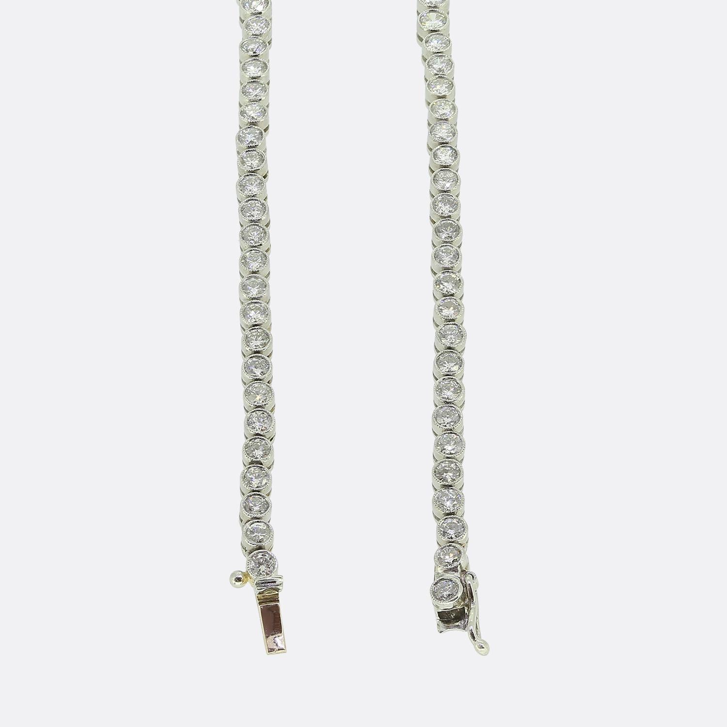Collier à diamants de 12,00 carats du milieu du siècle dernier Bon état - En vente à London, GB