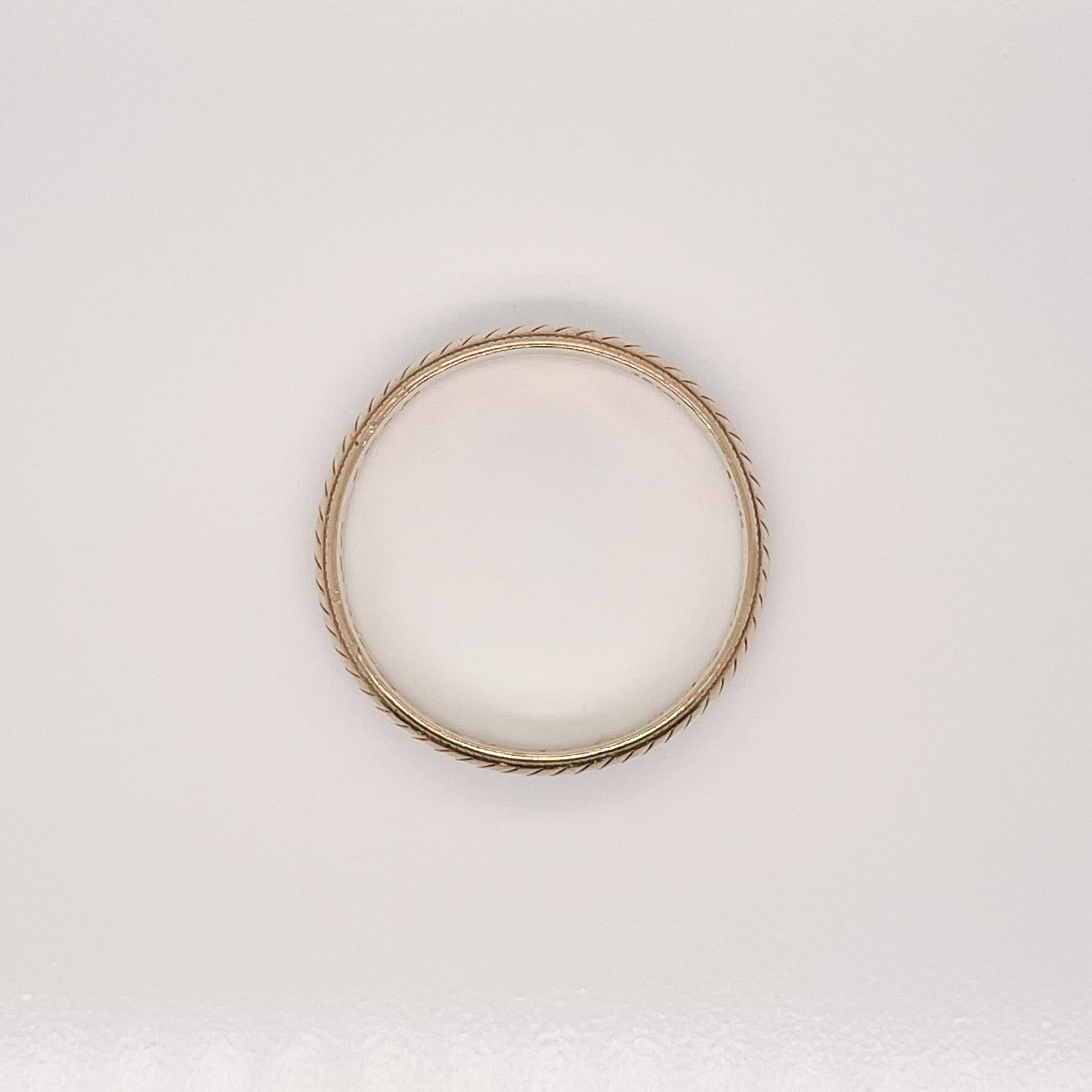 14 karat gold band ring